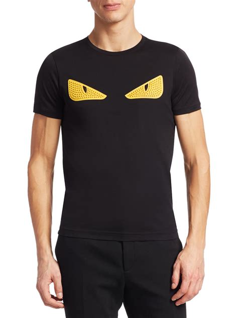 fendi tee bug eyes|Fendi cat eye shirt.